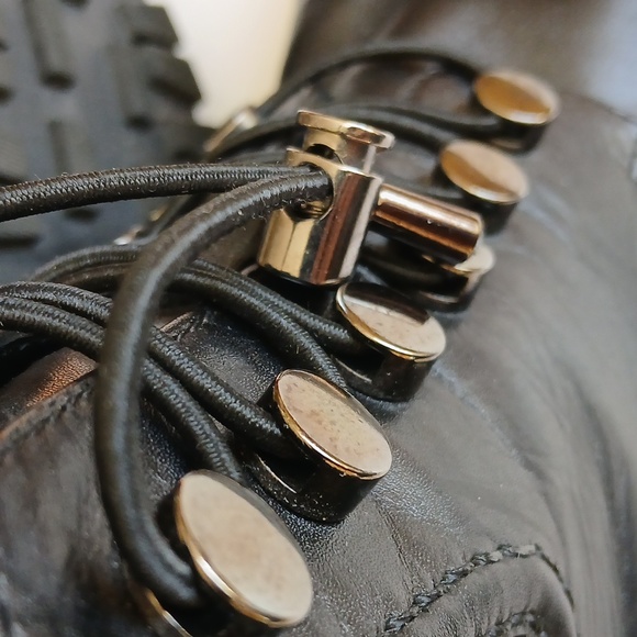 AQUATALIA Black Leather Luxery Moto Classic Boots Made In ITALY womens Sz10 - Picture 2 of 8